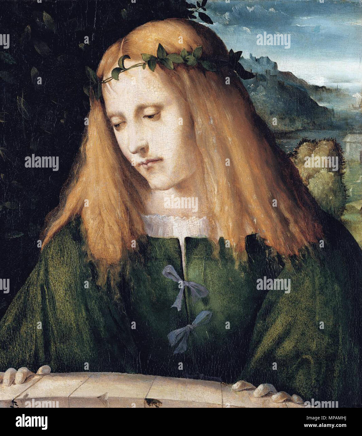 882 Altabello Melone - Narcisse à la Fontaine - Städel Banque D'Images 882 Altabello Melone - Narcisse à la Fontaine - Städel Banque D'Images