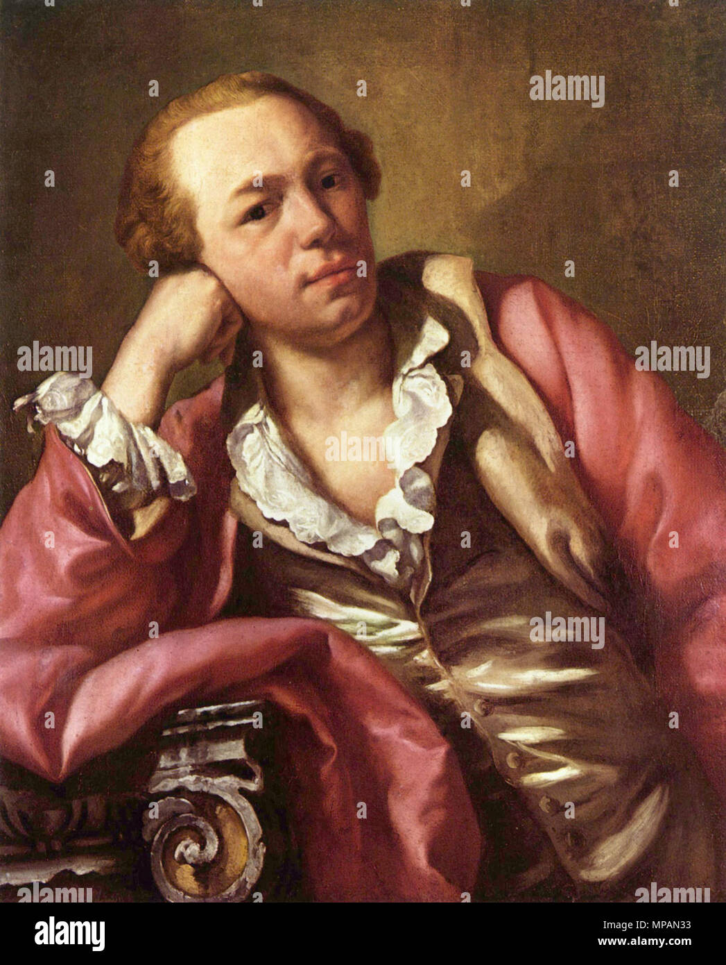 Portrait de Johann Dietrich Heumann (1724-1774) Deutsch : hannoverscher Architekt 1755. 884 Anton Raphael Mengs 008 Banque D'Images