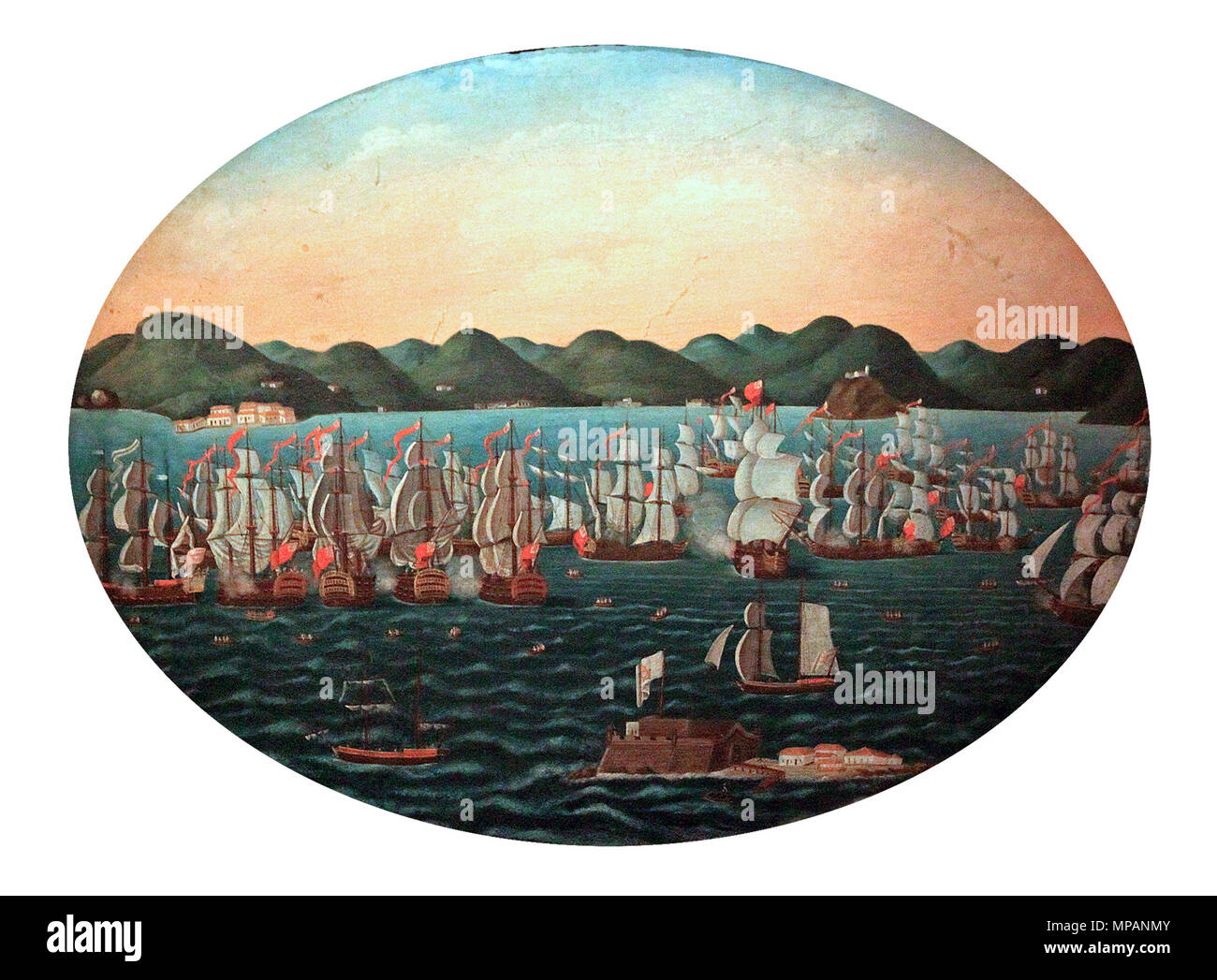 887 MHN Leandro Joaquim - Cena Marítima Banque D'Images