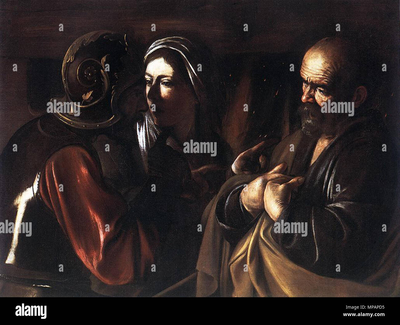 Anglais : le refus de Saint Pierre de 1610. Michelangelo Merisi da Caravaggio 889 - le refus de Saint Pierre - WGA04197 Banque D'Images Anglais : le refus de Saint Pierre de 1610. Michelangelo Merisi da Caravaggio 889 - le refus de Saint Pierre - WGA04197 Banque D'Images