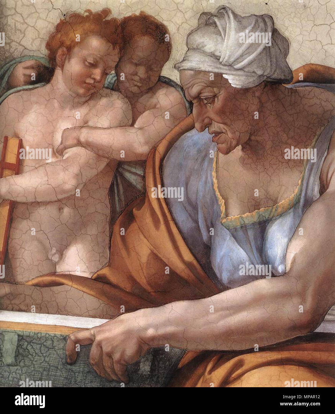 Anglais : Le Cumaean Sibyl 1510. 891 Michelangelo, sibille, cumana 02 Banque D'Images