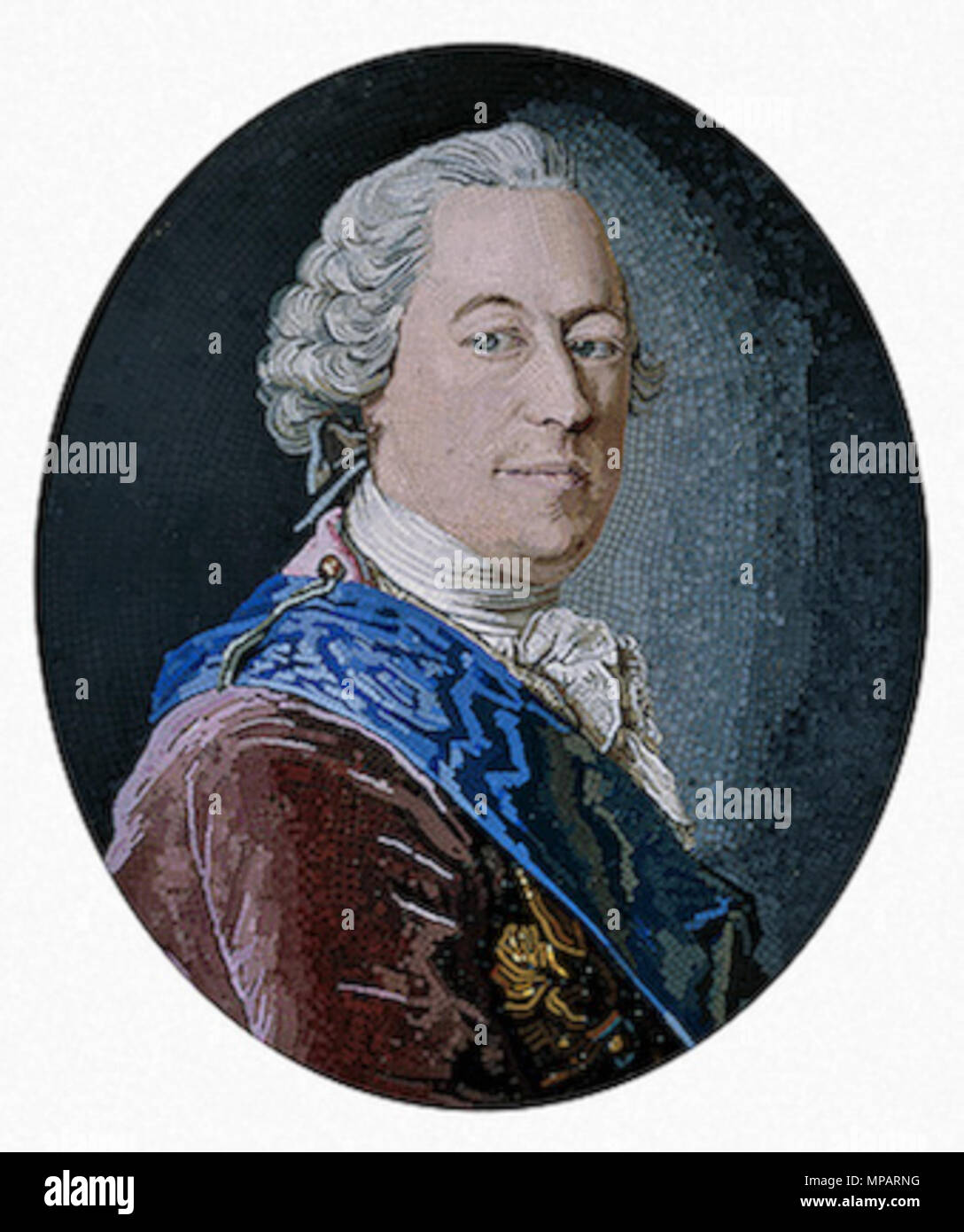 . Compter en Illarionovich:Mikhail Vorontsov. 1755. Portrait par Matvei Vasiliev Mikhail Vorontsov 894 Banque D'Images