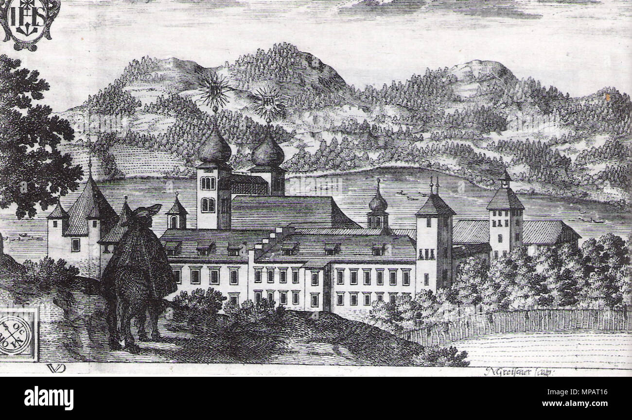 1688. J. W. Valvasor : Topographia antiquae et Archiducatus Carinthiae modernae completa 895 Millstatt Valvasor Banque D'Images