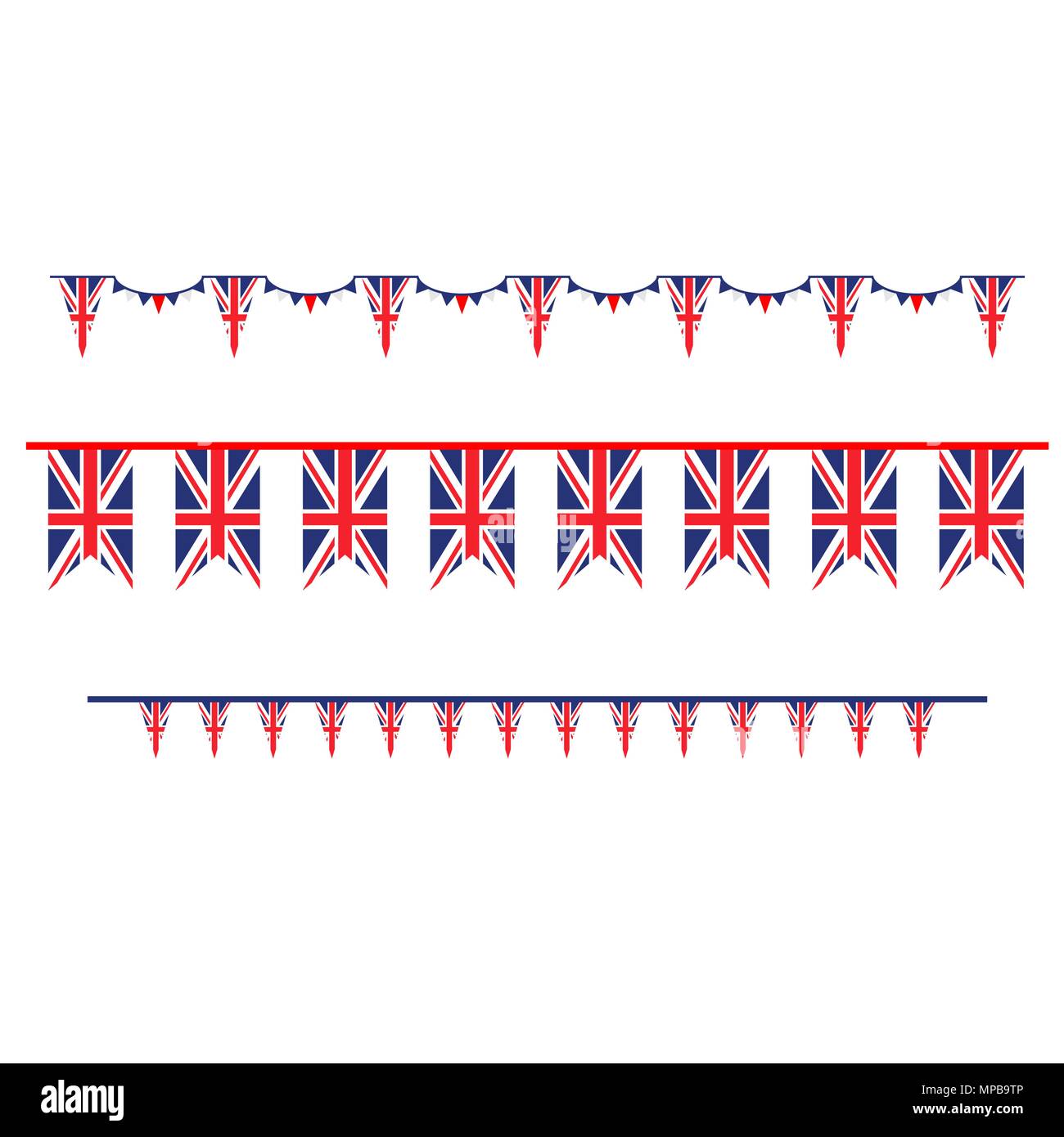 Maison de vacances jeu de drapeaux Illustration de Vecteur