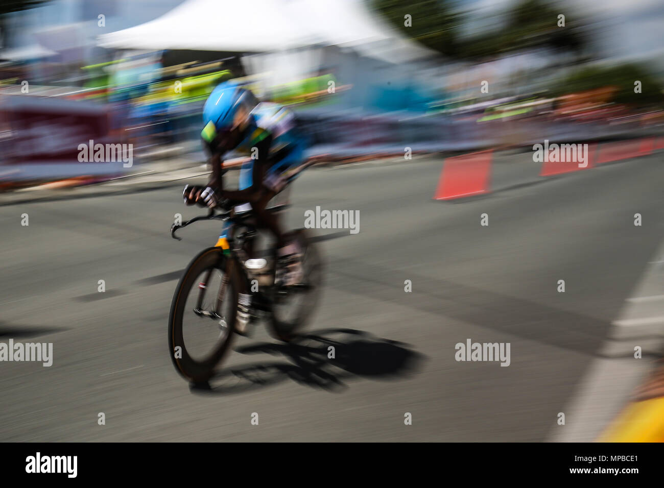 21e Jeux du Commonwealth, le vélo Time Trial, Gold Coast, Queensl Banque D'Images