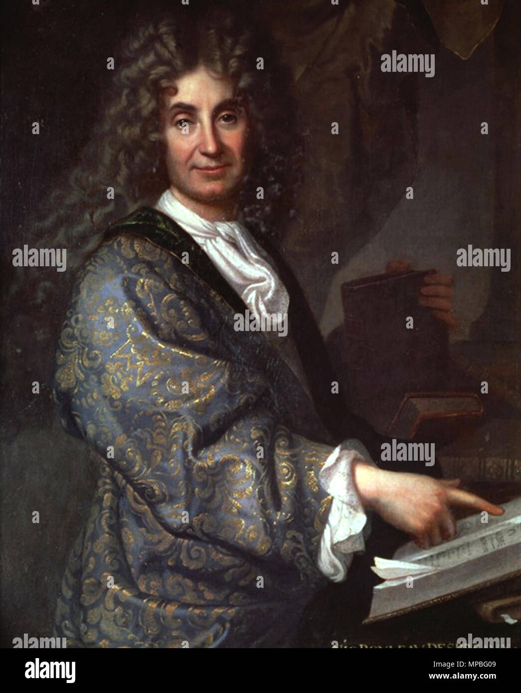 . Portrait de Nicolas Boileau (1636-1711) . 1678. 926 Nicolas Boileau Banque D'Images