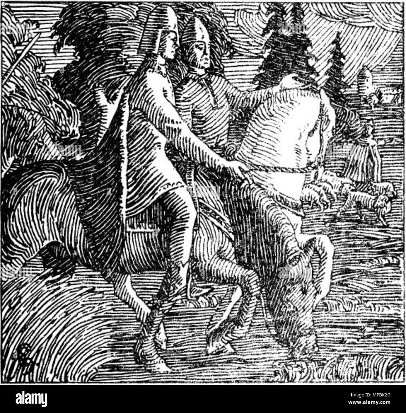 . Halfdan Egedius : l'illustration de l'Olav den helliges saga. Édition 1899-Snorre. "Sigvat kvaeder pour asseoir følge paa Faerden til Skara." NB : "Sigvat kveder følget på sitt de ferden til Skara." nn : "Sigvat kved pour følgjet på sitt vegen til Skara." . 1897. Halfdan Egedius (1877-1899) Noms alternatifs Halfdan Egedius Johnsen norvégien Description peintre, dessinateur, graveur, illustrateur et graphiste Date de naissance/Décès 5 Mai 1877 2 février 1899 Lieu de naissance/décès d'Oslo Drammen contrôle d'autorité : Q2666703 : VIAF 76375730 ISNI : 0000 0001 0917 2966 ULAN : 500024706 RCAC : N8003801 Banque D'Images