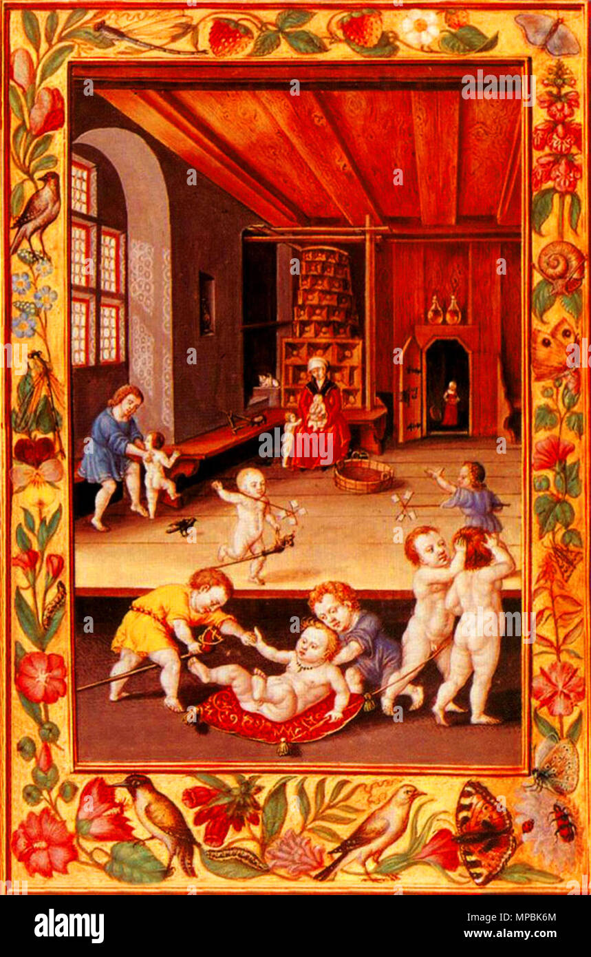 . Splendor Solis 20 enfants à jouer . Entre 1532 et 1535. Splendor Solis 1135 Splendor Solis 20 enfants au jeu Banque D'Images