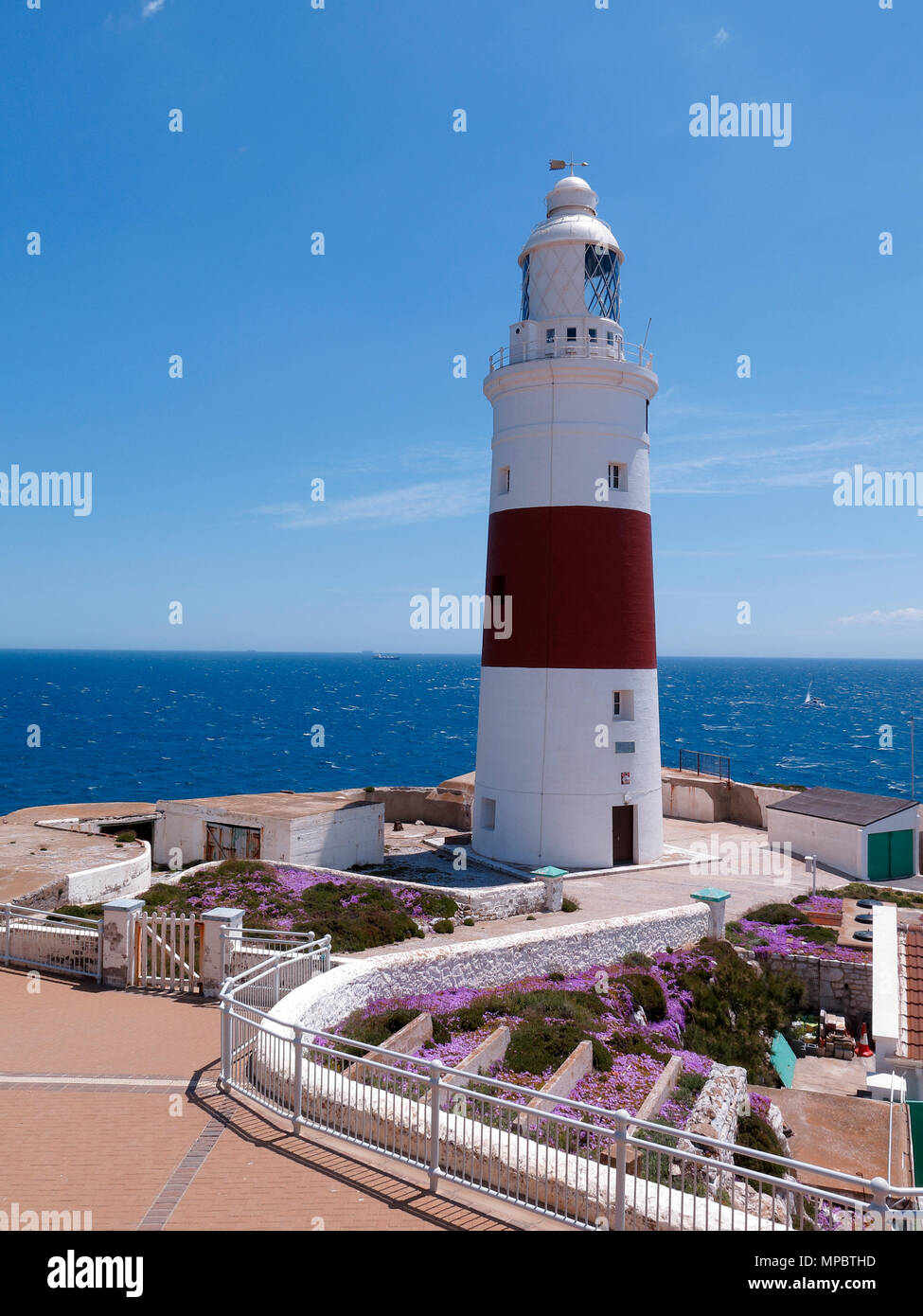 Gibraltar Europa Point, Leuchtturm,Mai 2018 Banque D'Images