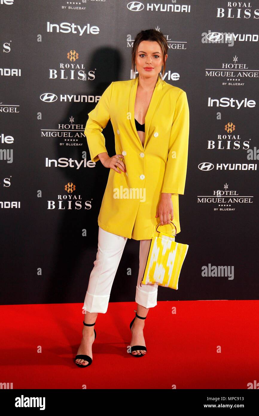 Personajes durante el photocall de la fiesta de In Style en la inauguracion de la Terraza del Hotel Miguel Angel. (Photo : Jose/261/Cordon presse). Adriana Torrebejano. Appuyez sur cordon Banque D'Images