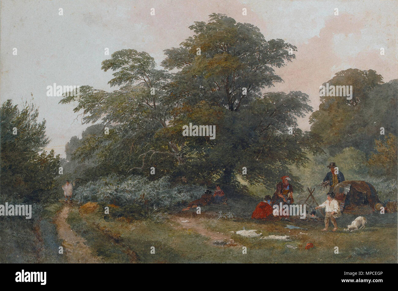 Austin Samuel - le camp de gitans Banque D'Images