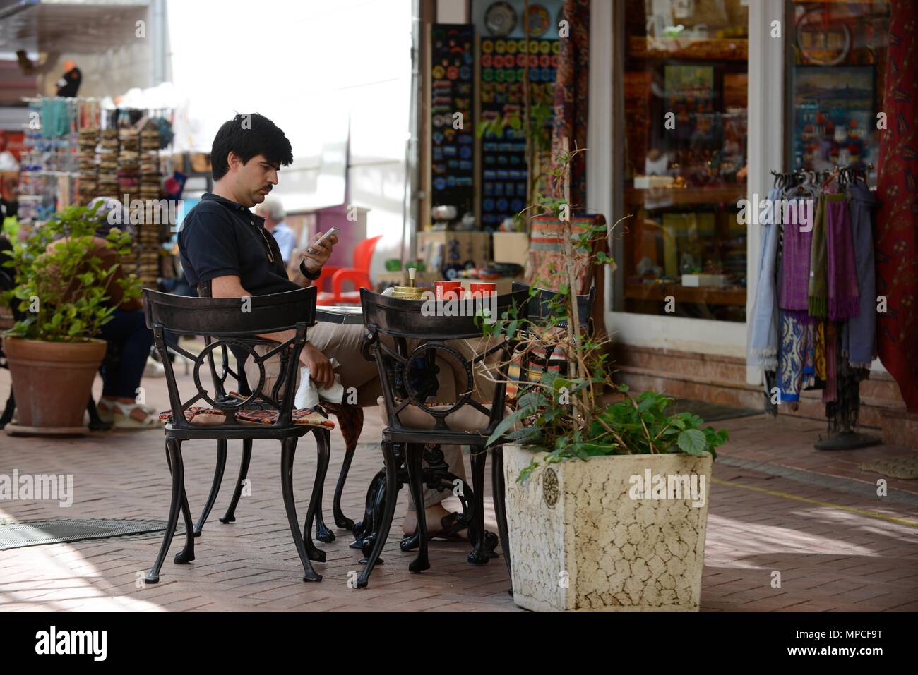 Shopping à Fethiye Turquie Banque D'Images