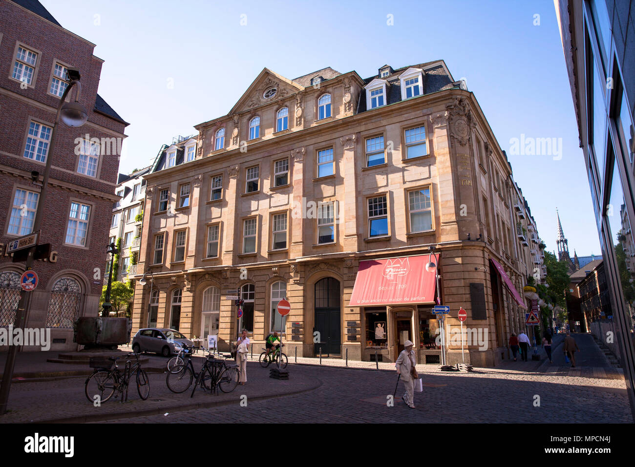 Allemagne, Cologne, la maison Farina dans la partie ancienne de la ville, dans le 18e. siècle l'Eau de Cologne a été créé par le parfumeur italien Johann Mar Banque D'Images