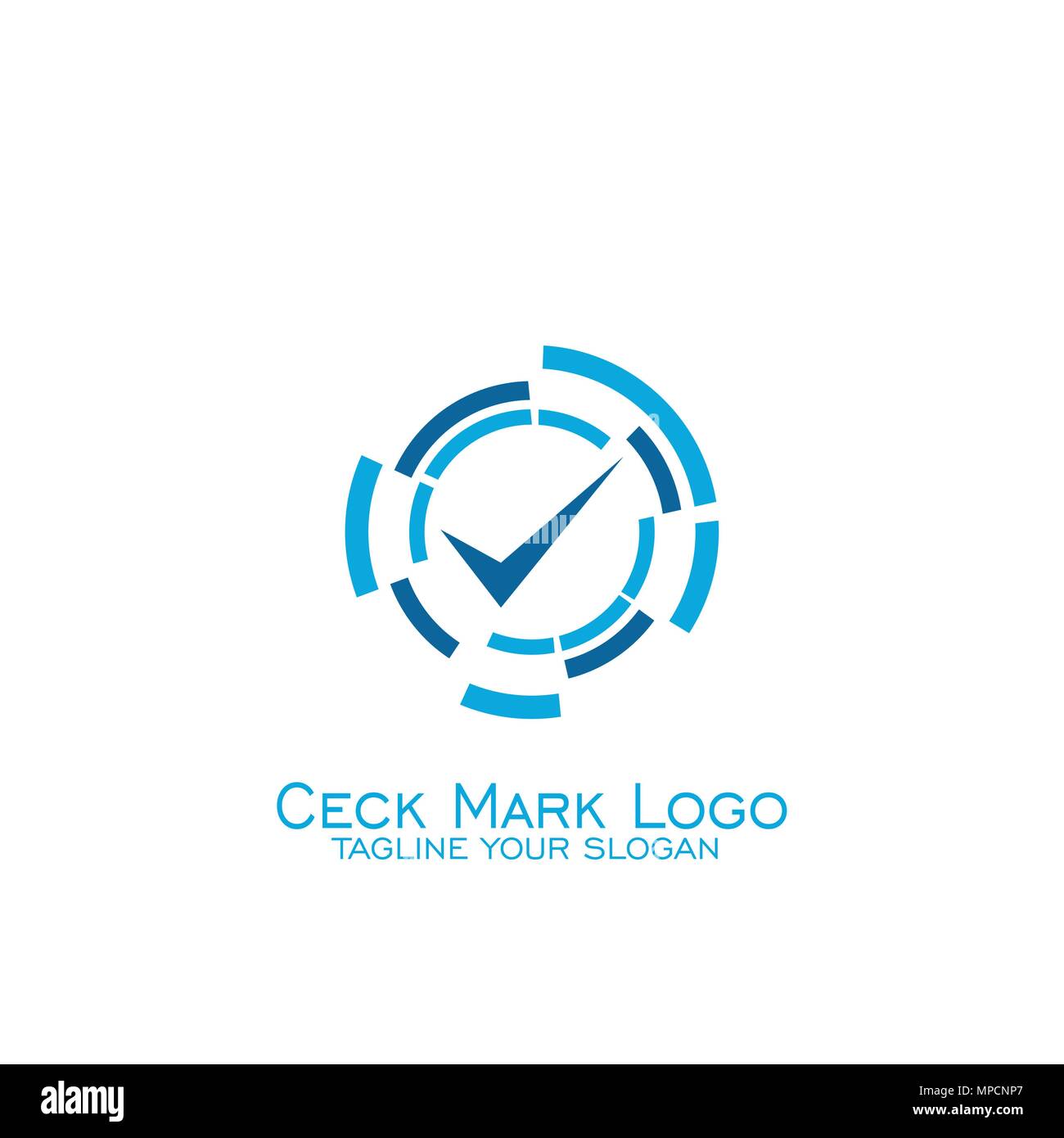 Marque de conception de logo, sur la cible. Illustration de Vecteur