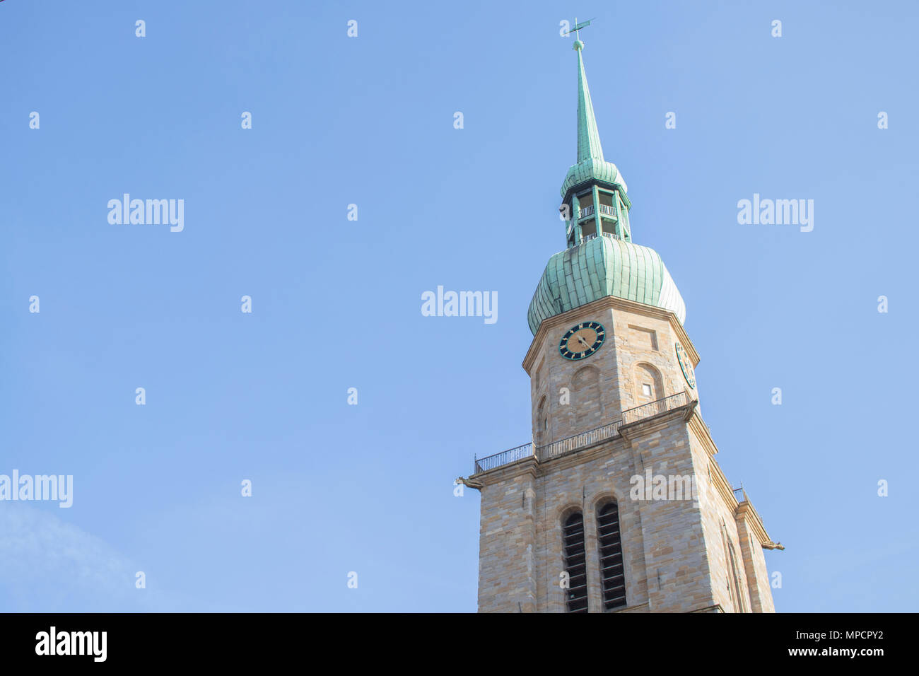 Dortmund, Ruhr, Rhénanie du Nord-Westphalie, Allemagne - 16 Avril 2018 : Saint Reinoldi en centre-ville historique de l'Église Banque D'Images