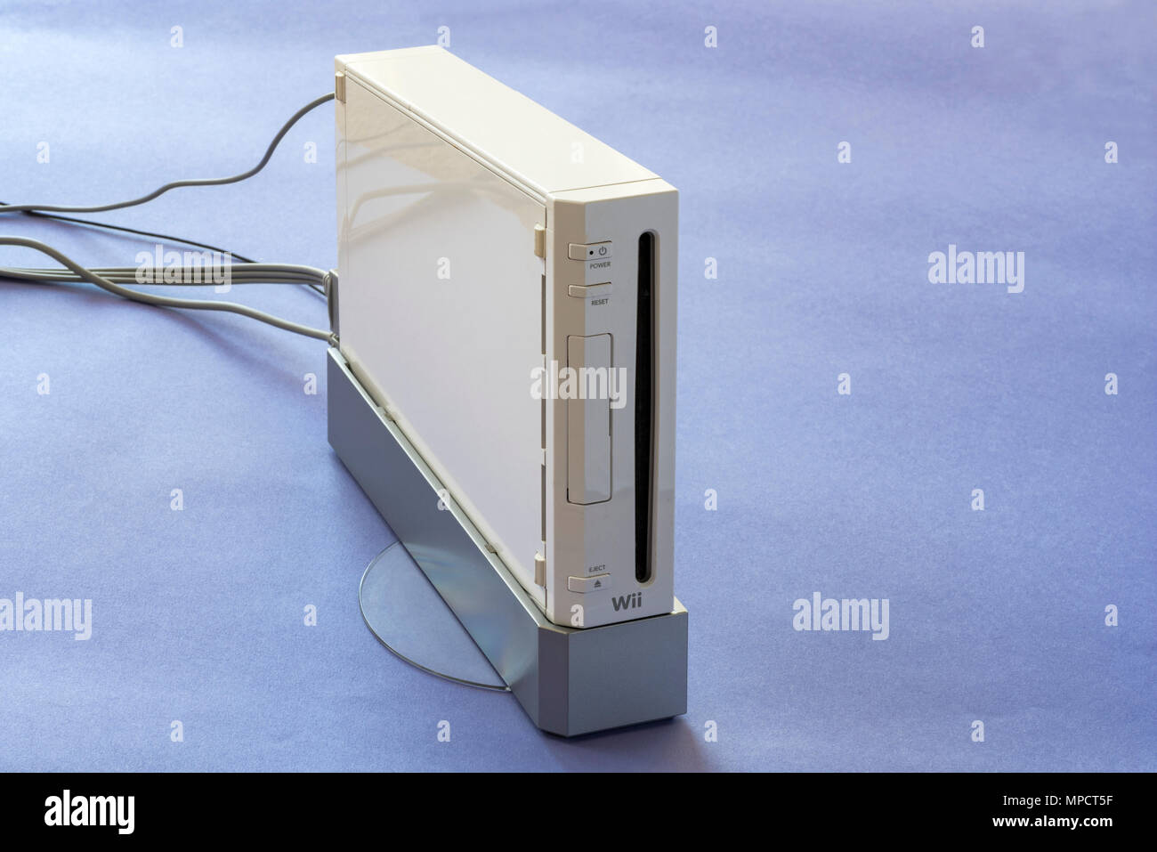 Console de jeux Nintendo Wii. Banque D'Images