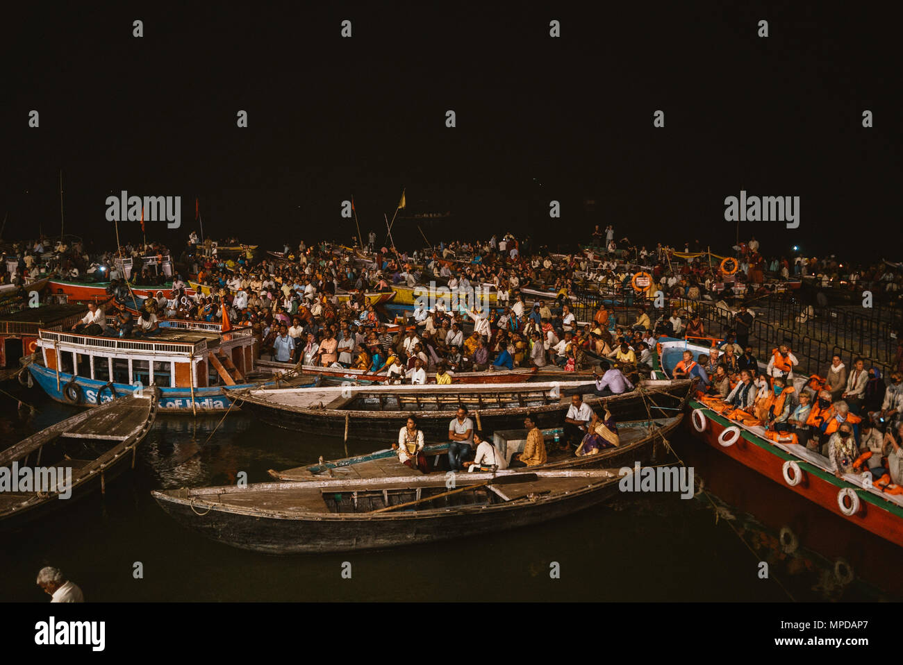 Explorer de Varanasi, Inde Banque D'Images