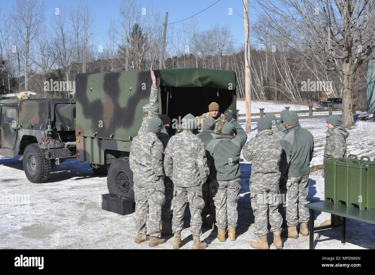 Les Techniciens De Service Alimentaire De L Armee Americaine Avec