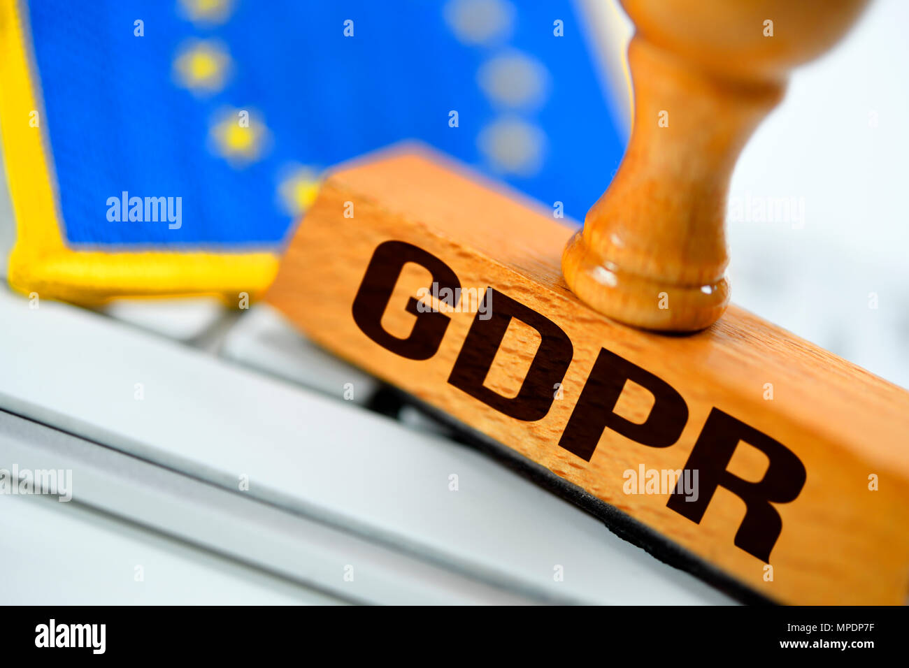 Pibr stamp, Règlement général sur la protection des données Banque D'Images