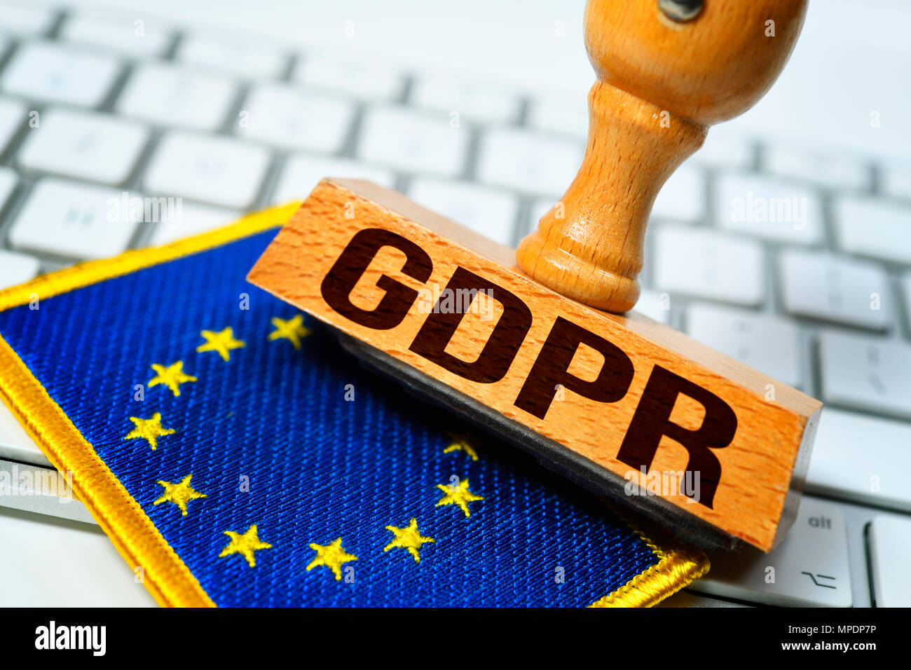 Pibr stamp, Règlement général sur la protection des données Banque D'Images