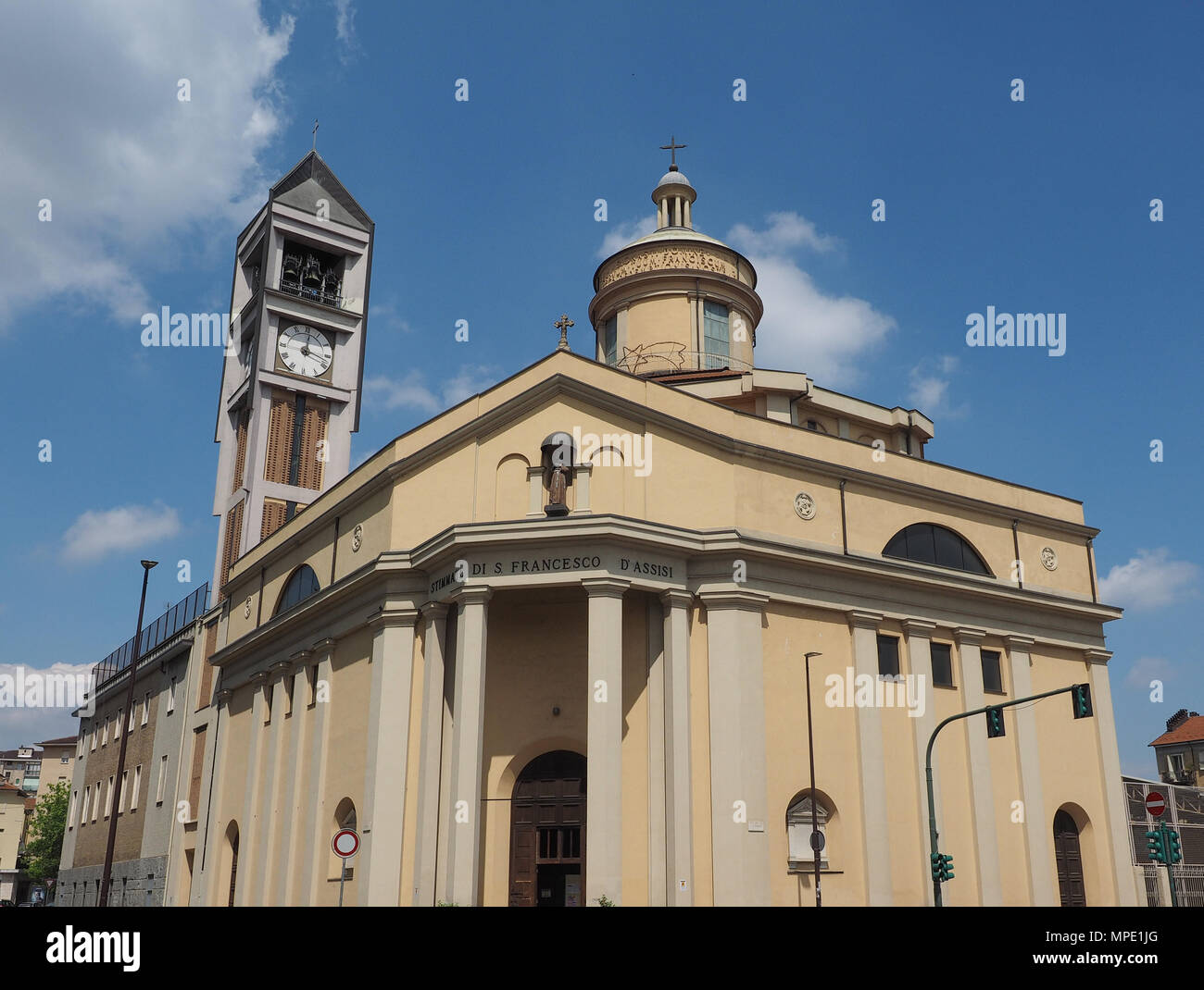 L'église de Stimmate di San Francesco d'assise à Turin, Italie Banque D'Images