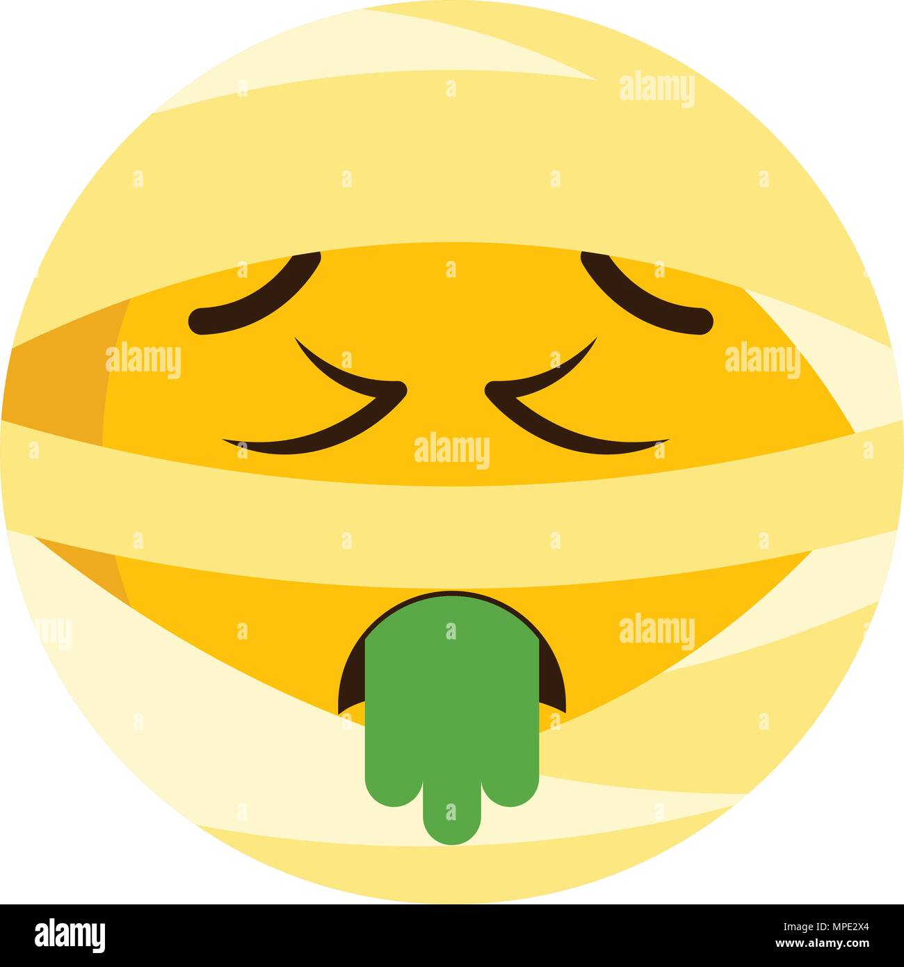 Maman malade icône emoji Illustration de Vecteur