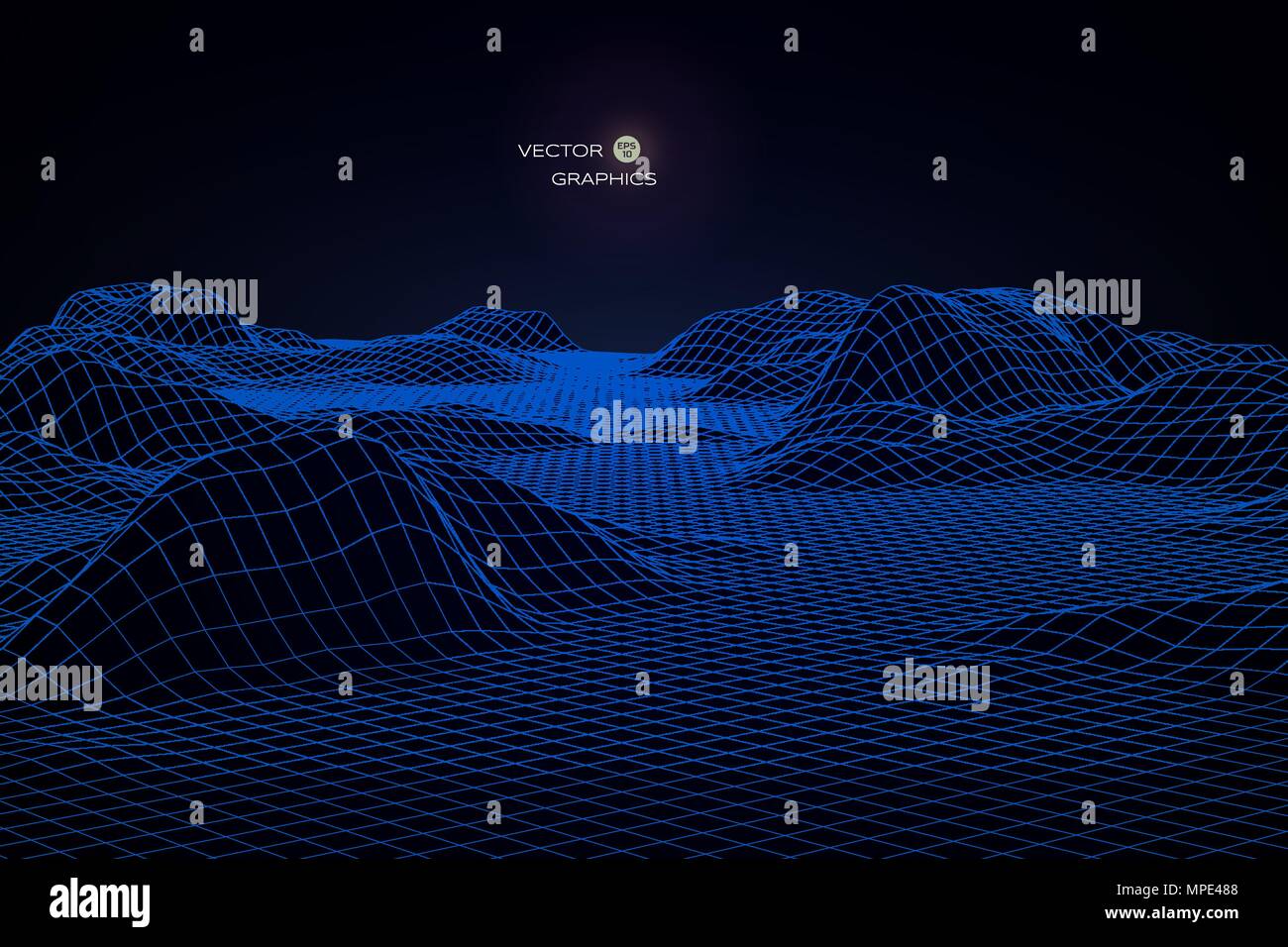 Abstract vector landscape Illustration de Vecteur