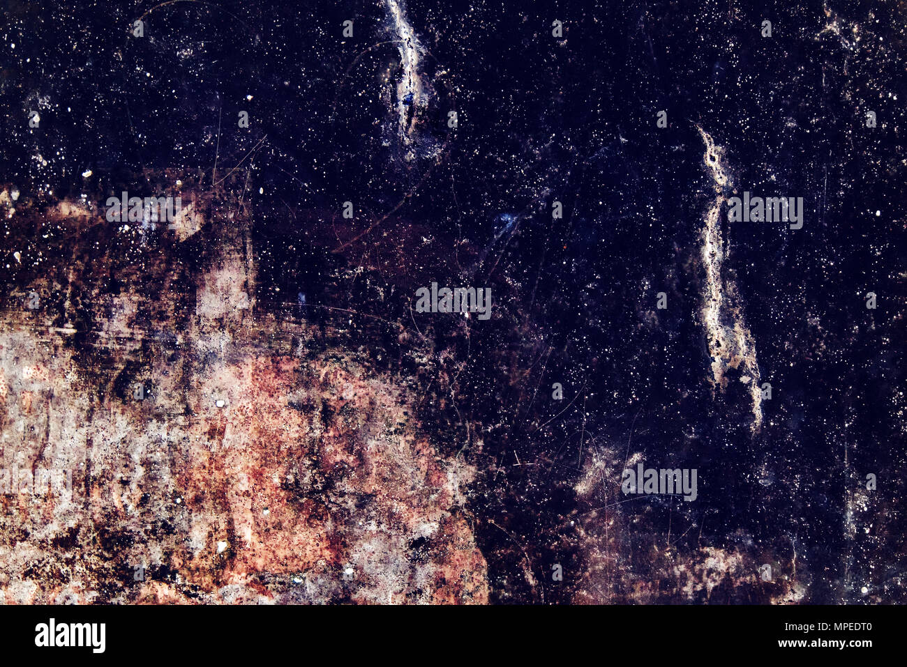 Mur de béton foncé grunge texture, abstract background Banque D'Images