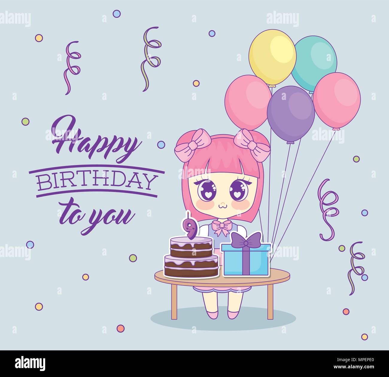 Joyeux Anniversaire Conception Avec Kawaii Anime Girl With Table Avec Gateaux Et Coffrets Cadeaux Sur Arriere Plan Design Colore Vector Illustration Image Vectorielle Stock Alamy Joyeux Anniversaire Conception Avec Kawaii Anime Girl With Table Avec Gateaux Et Coffrets Cadeaux Sur Arriere Plan Design Colore Vector Illustration Image Vectorielle Stock Alamy