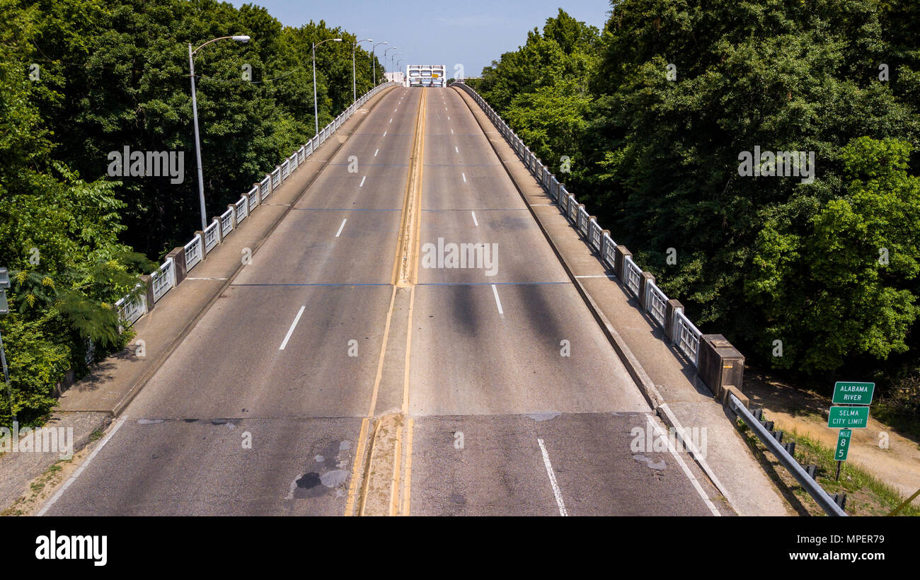 Edmund Pettus Bridge, Selma, Alabama, Etats-Unis Banque D'Images