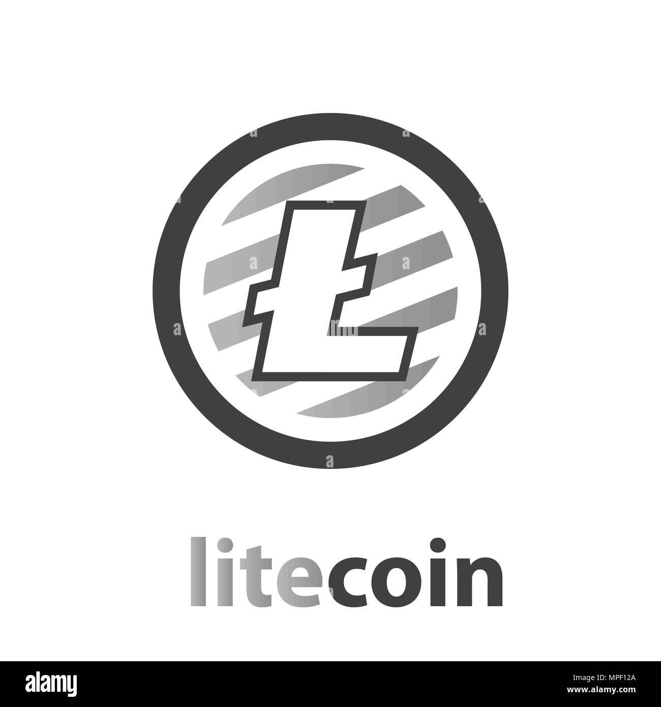 Litecoin illustration symbole Illustration de Vecteur