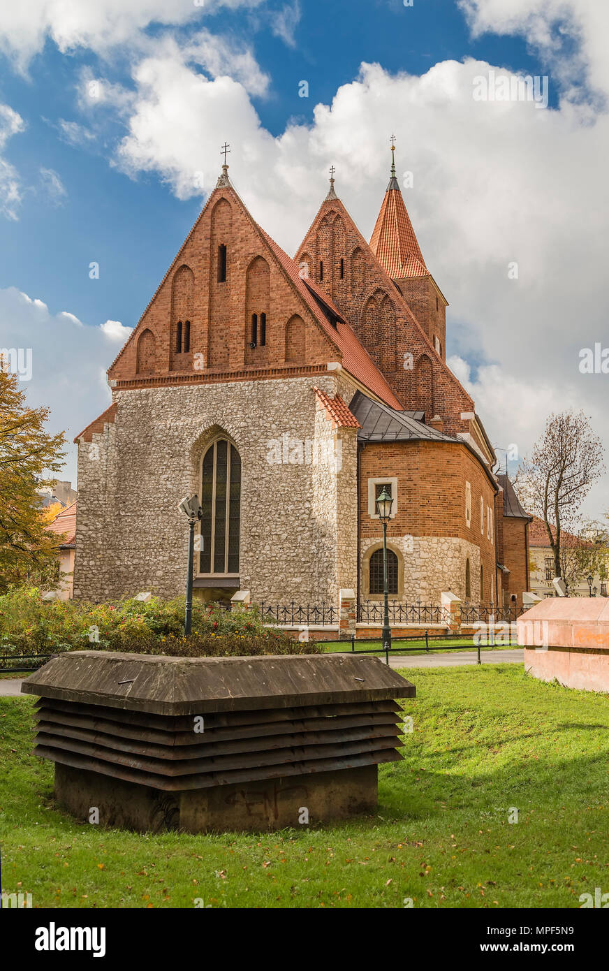 Paroisse Catholique de la Sainte Croix à Cracovie. Pologne Banque D'Images