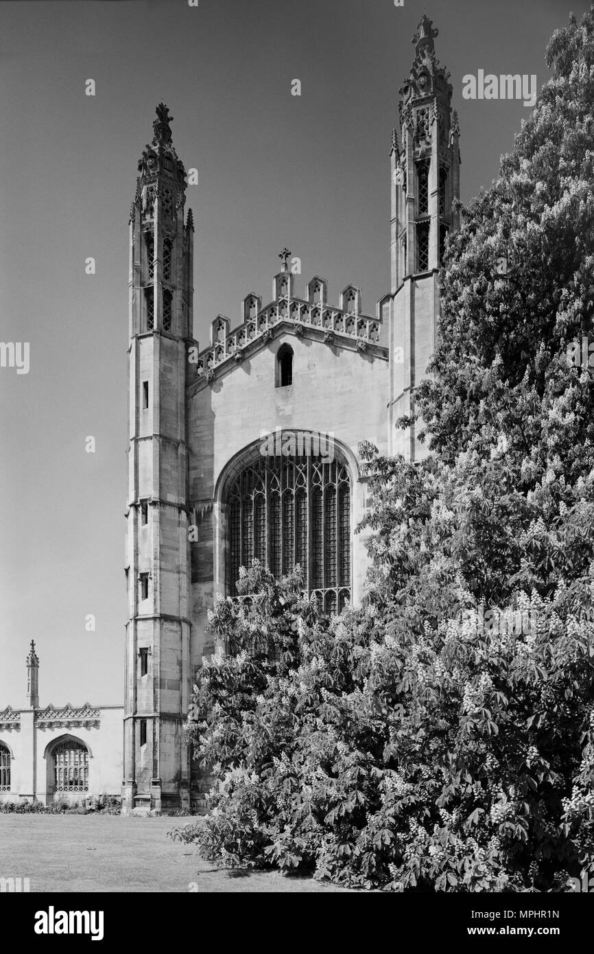 King's College Chapel de Cambridge Parade du roi Banque D'Images
