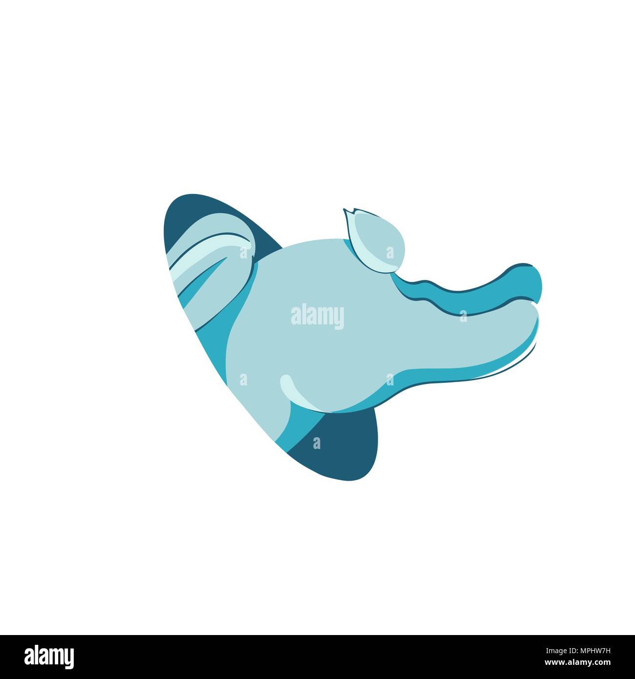 Vector illustration d'un mignon lapin sautant dans un trou de lapin, isolated on white Illustration de Vecteur