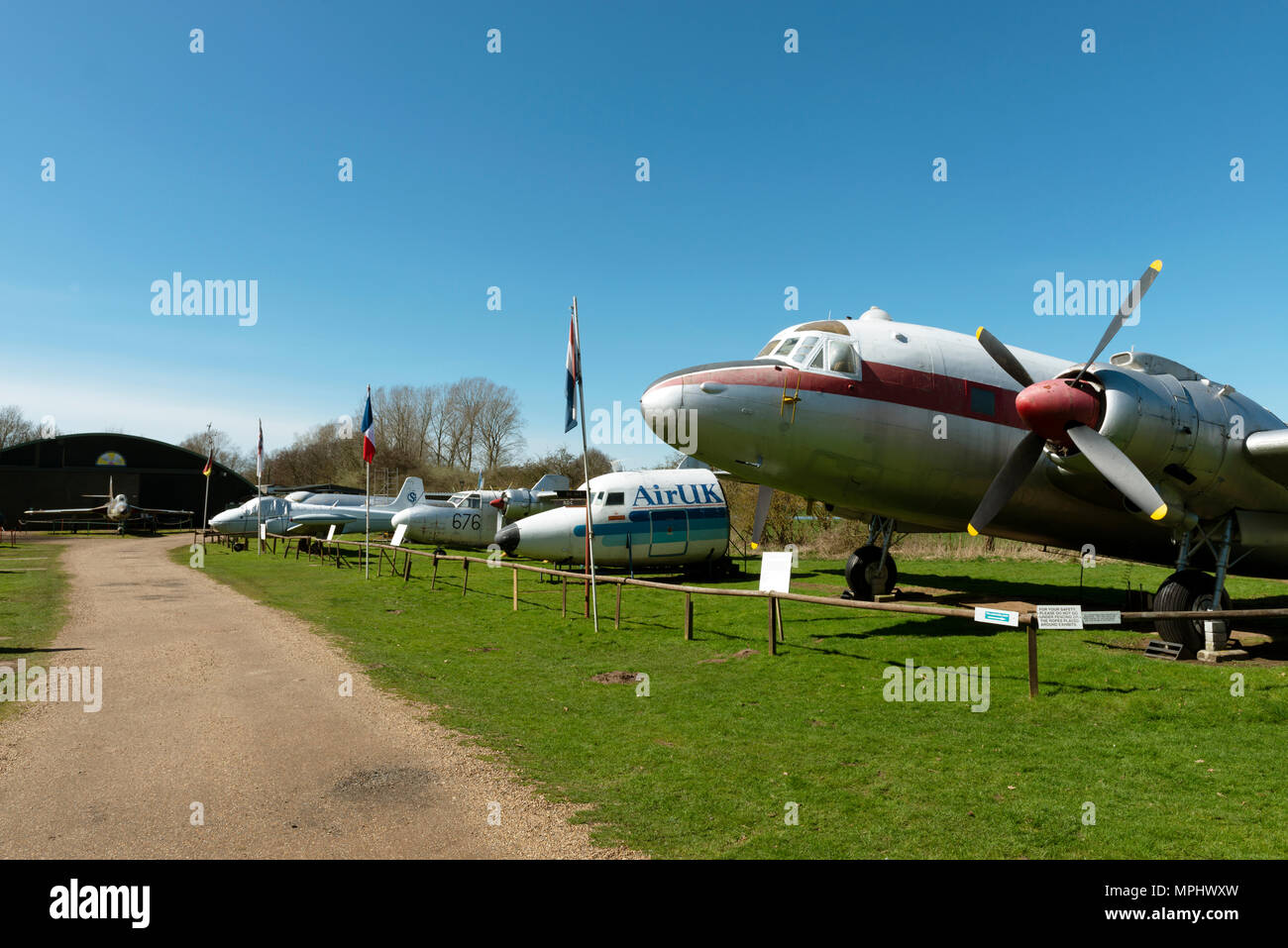 La Norfolk et Suffolk aviation museum, Flixton, Suffolk, UK. Banque D'Images