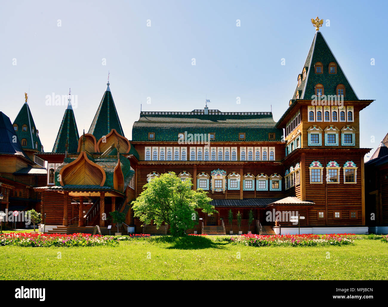 Moscou, Russie - 22 mai. 2018. Palais de Tsar Alexei Mikhailovich dans Kolomenskoye, Musée-réserve national Banque D'Images