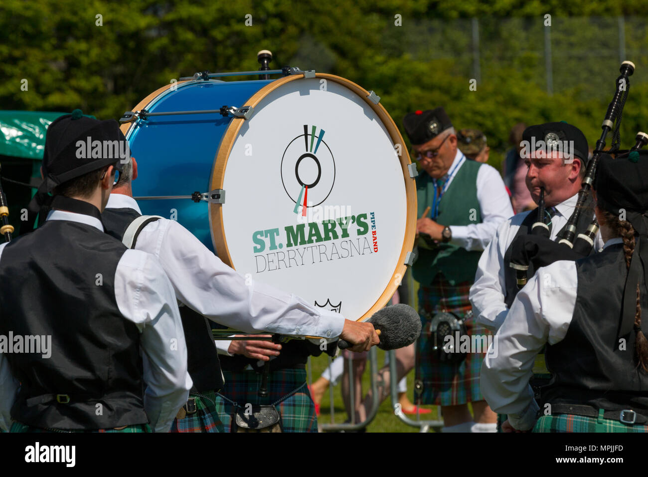 La British Pipe Band Championships 2018 Banque D'Images