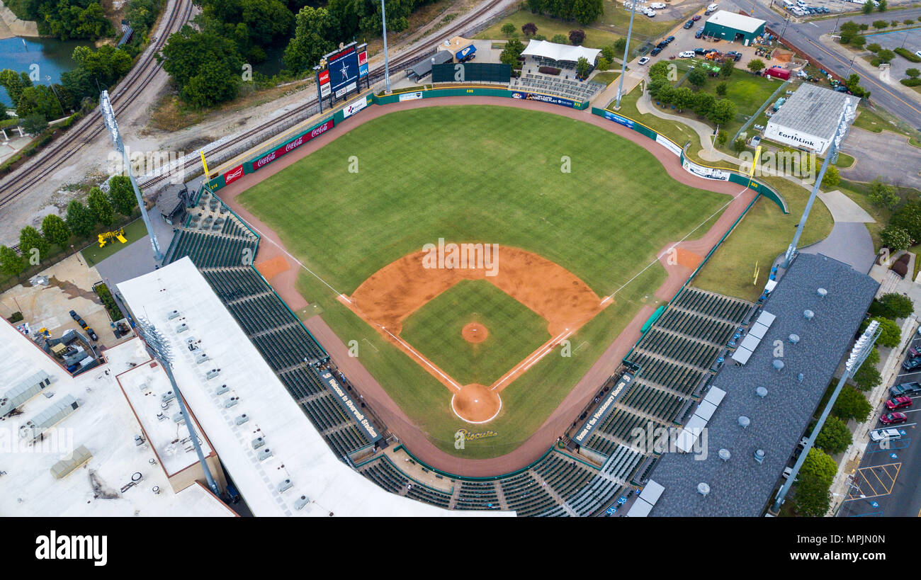 Stade de Riverwalk, Montgomery Biscuits le baseball professionnel, Montgomery, Alabama, États-Unis Banque D'Images