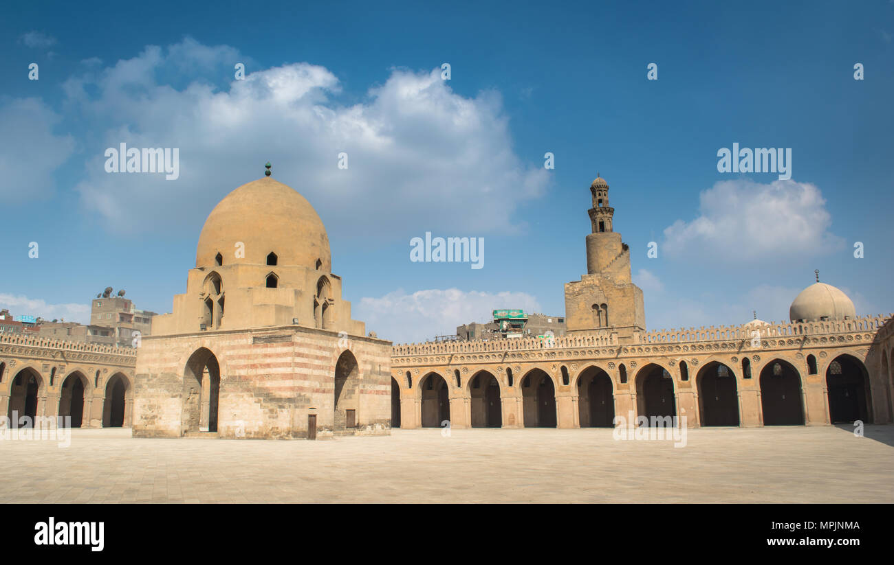 Ahmed Ibn Tolon l'une des plus anciennes mosquées en Egypte Banque D'Images