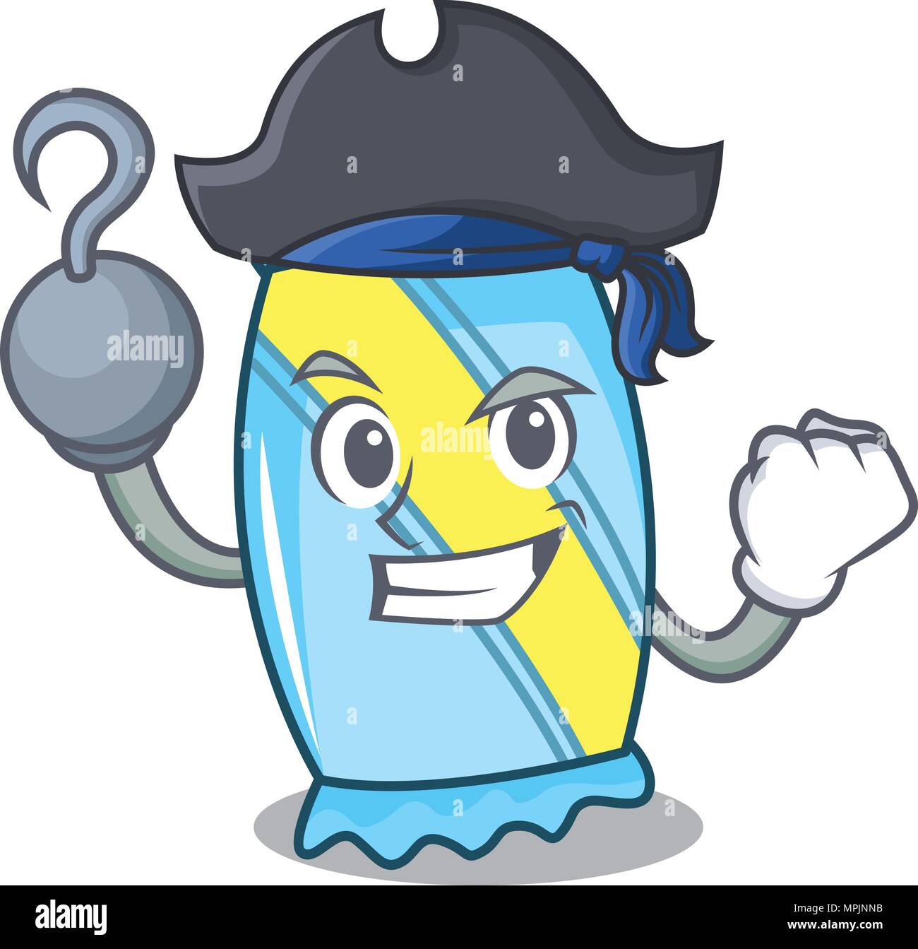 Caractère cartoon style candy Pirate Illustration de Vecteur