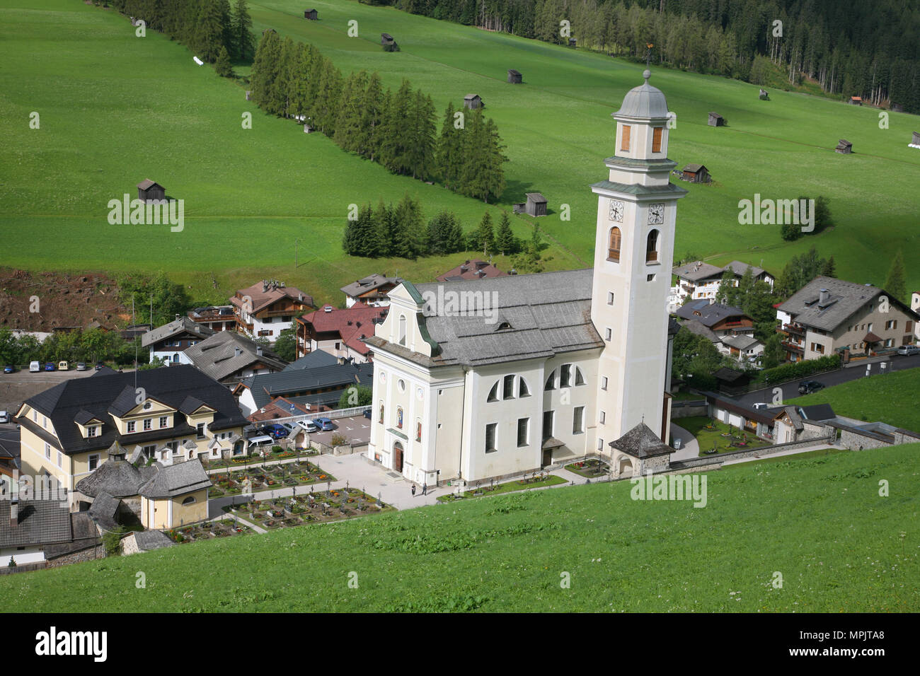 L'église de Sesto 'sexten' - Dolomite Italienne Banque D'Images