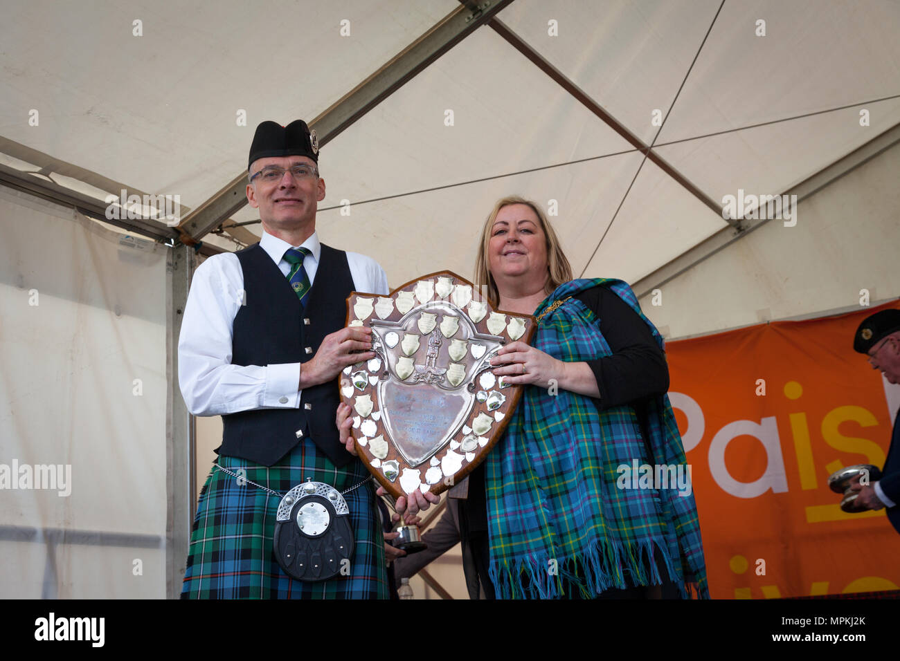 La British Pipe Band Championships 2018 Banque D'Images