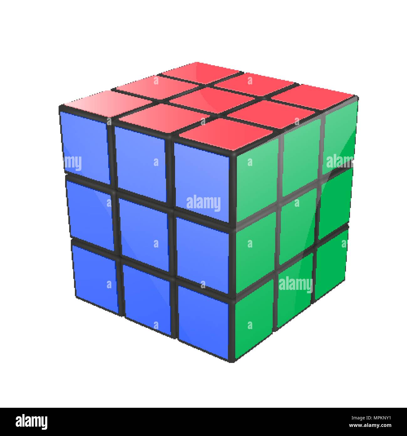 Cube Rubik s vector illustration Illustration de Vecteur