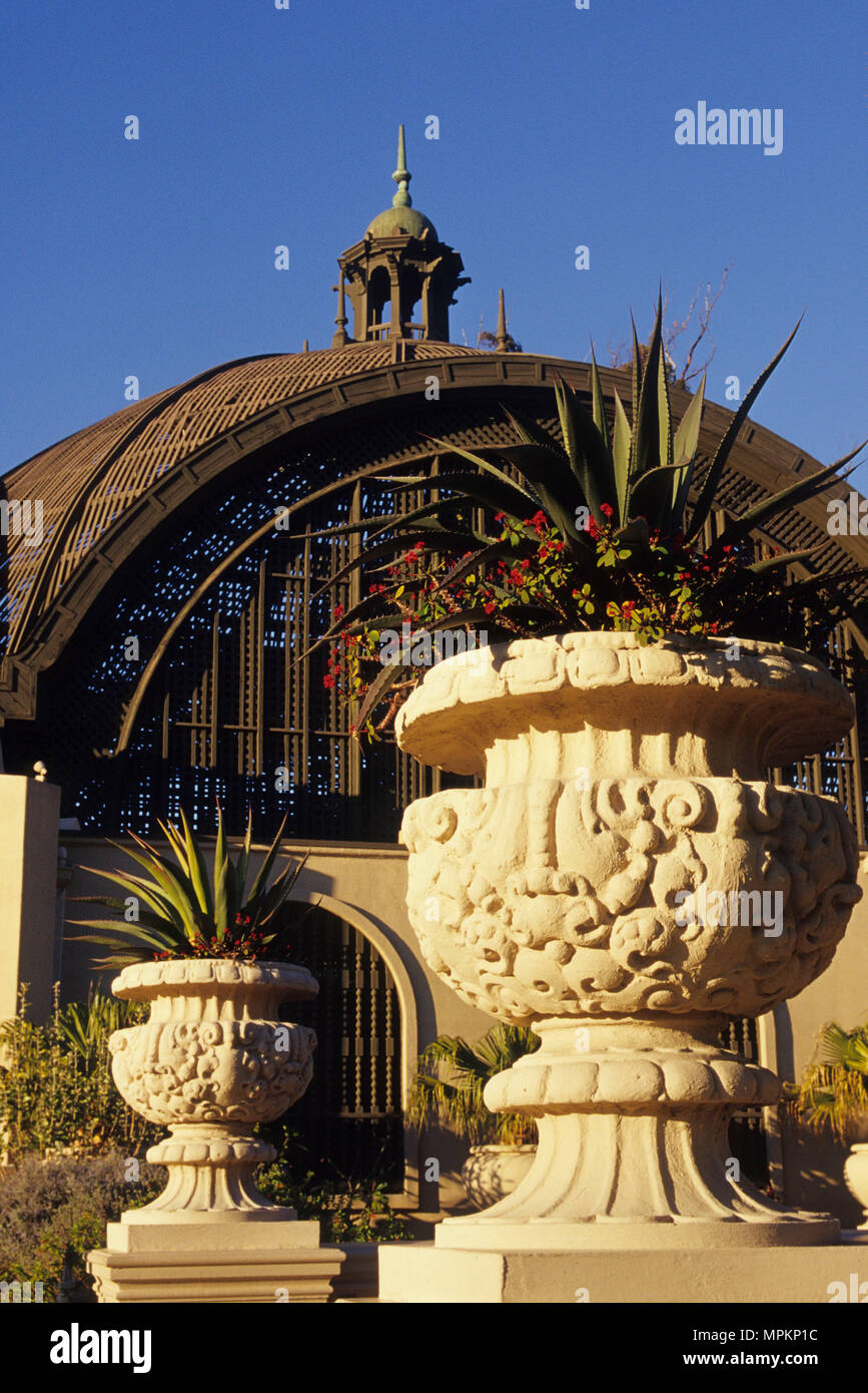 Bâtiment de botanique, Balboa Park, San Diego, Californie Banque D'Images