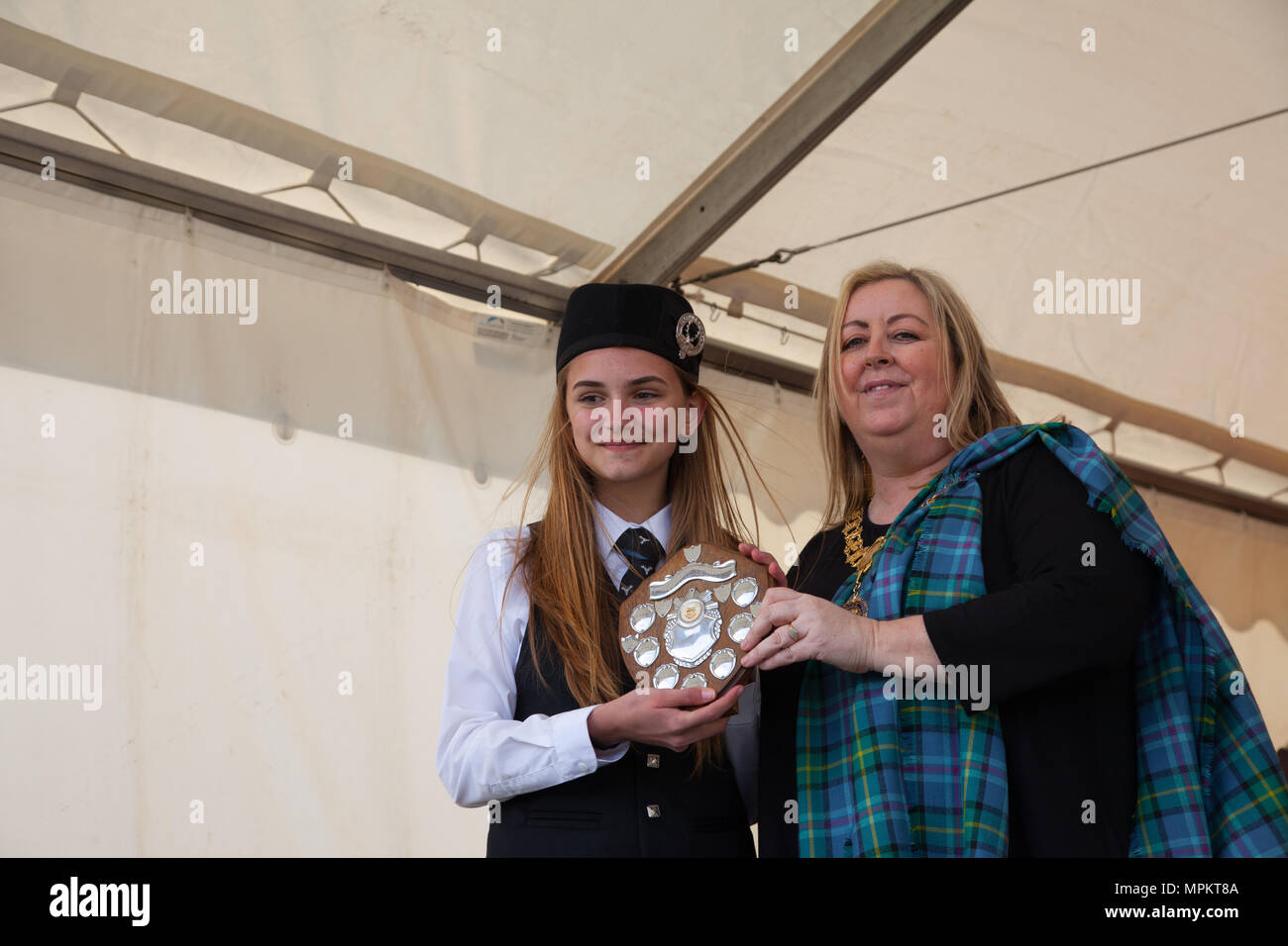 La British Pipe Band Championships 2018 Banque D'Images