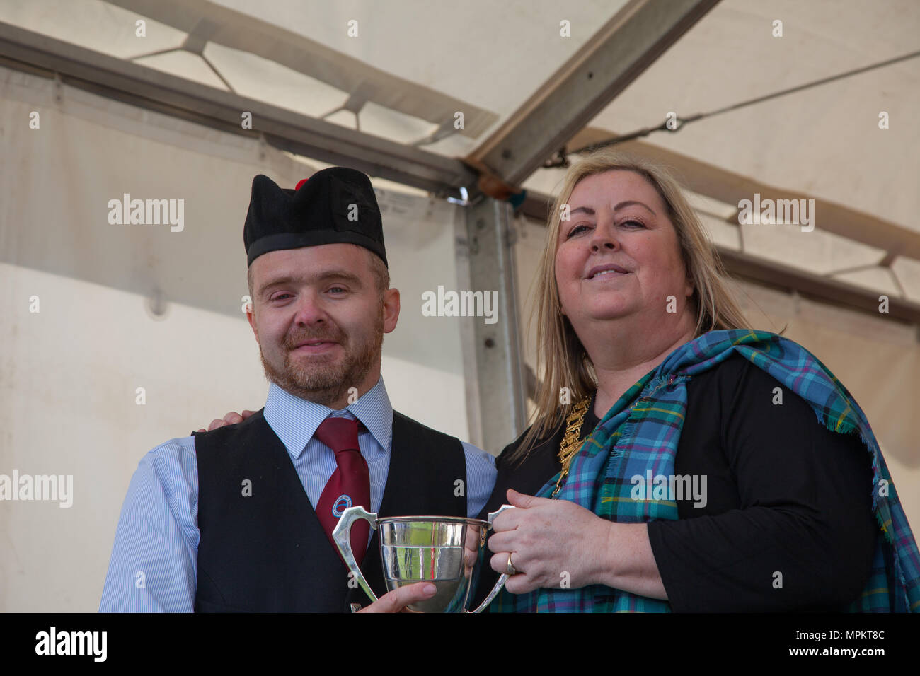 La British Pipe Band Championships 2018 Banque D'Images