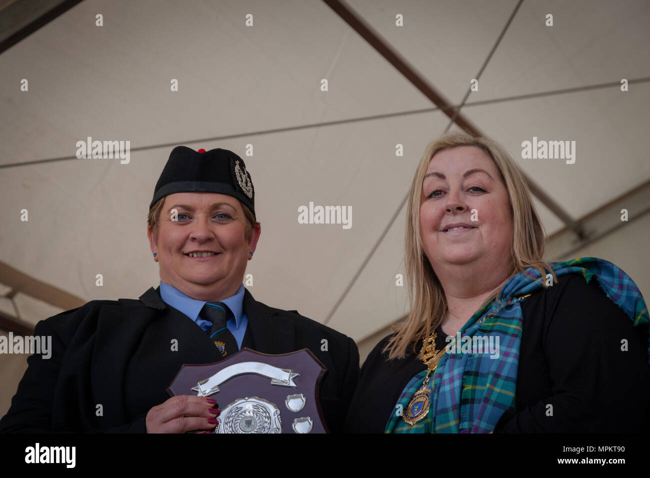 La British Pipe Band Championships 2018 Banque D'Images