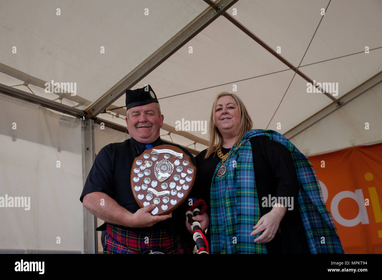 La British Pipe Band Championships 2018 Banque D'Images