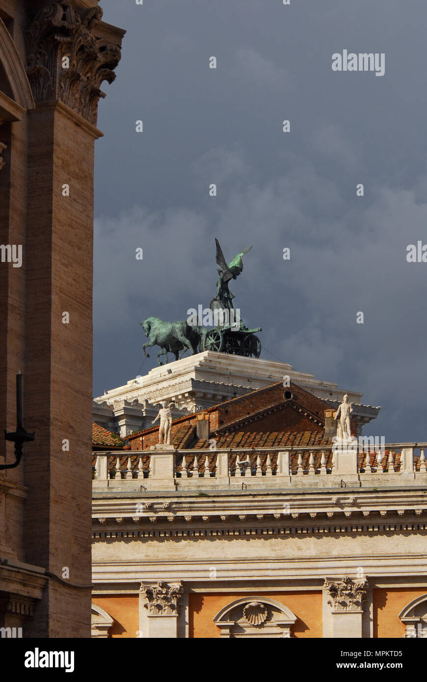 Capitole Square monuments anciens avec ciel nuageux Banque D'Images