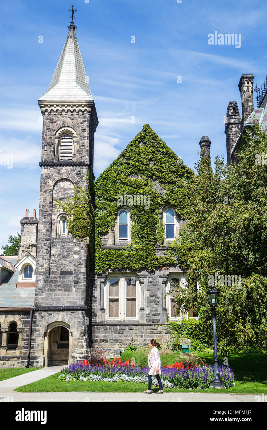 Toronto Canada,Université de Toronto,King's College Circle,University College Building,campus,1858,enseignement supérieur,éducation,université publique,étudiant Banque D'Images